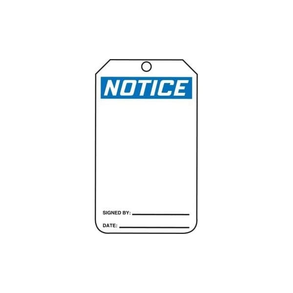 Accuform Danger, RP-Plastic, 3-1/4 in Width, 0.075 in Height, , 25 PK MDT803CTP - main